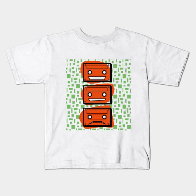 Three types of K7 - vintage tape Kids T-Shirt by tomiatta